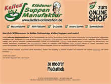 Tablet Screenshot of kelles-onlineshop.de